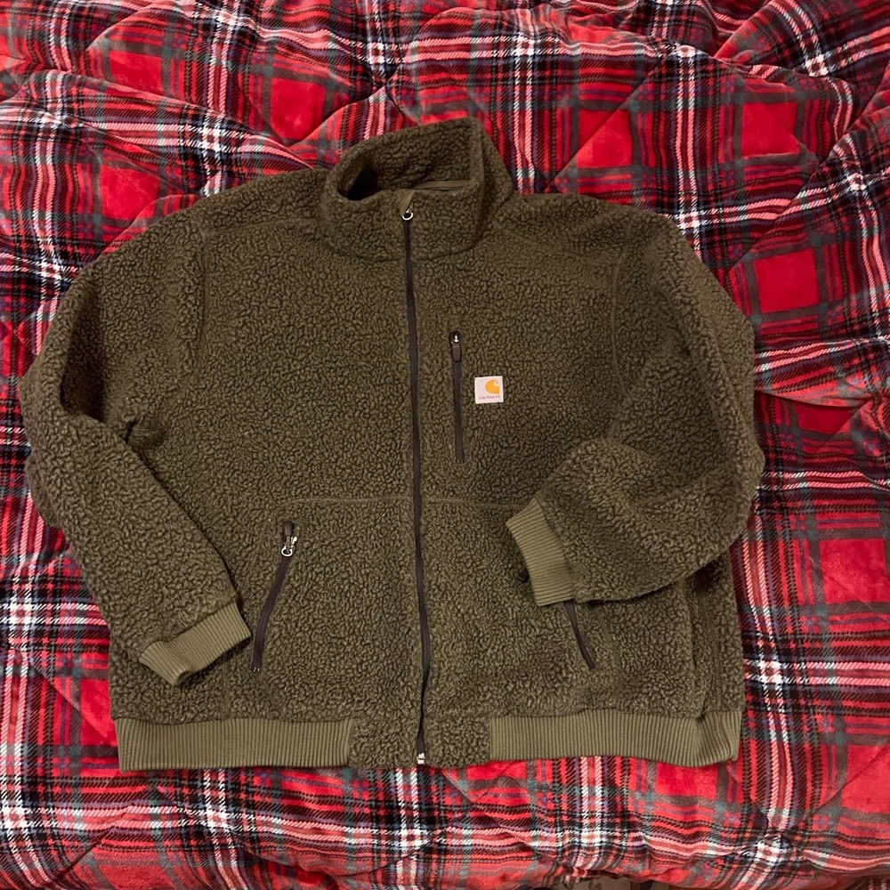 Carhartt Forest Green Fleece Jacket
